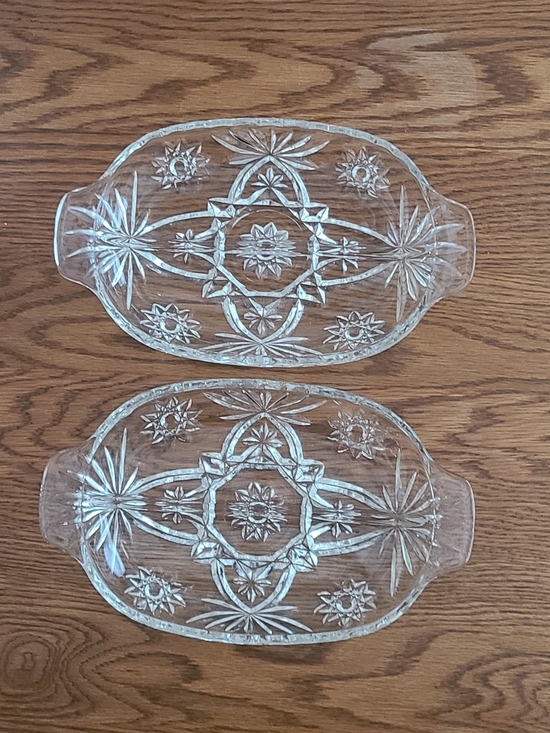 Anchor Hocking Other - Vintage - Anchor Hocking EAPC Star of David divided relish dishes Set of 2